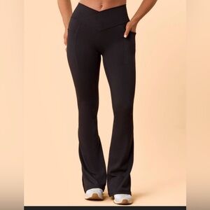 Women's Black Flared Pants Blogilates medium